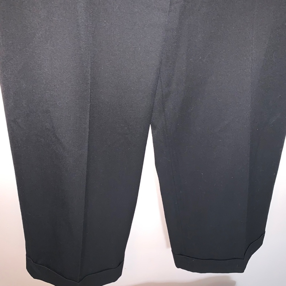 Kate Spade Black Cropped Wide Leg Trousers 8 - Picture 6 of 7